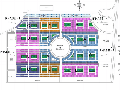 Master plan diagram for RAK Oasis residential land